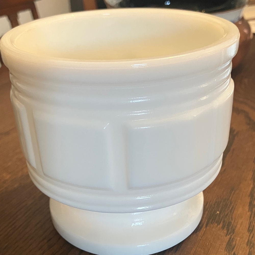 Milk Glass Planter